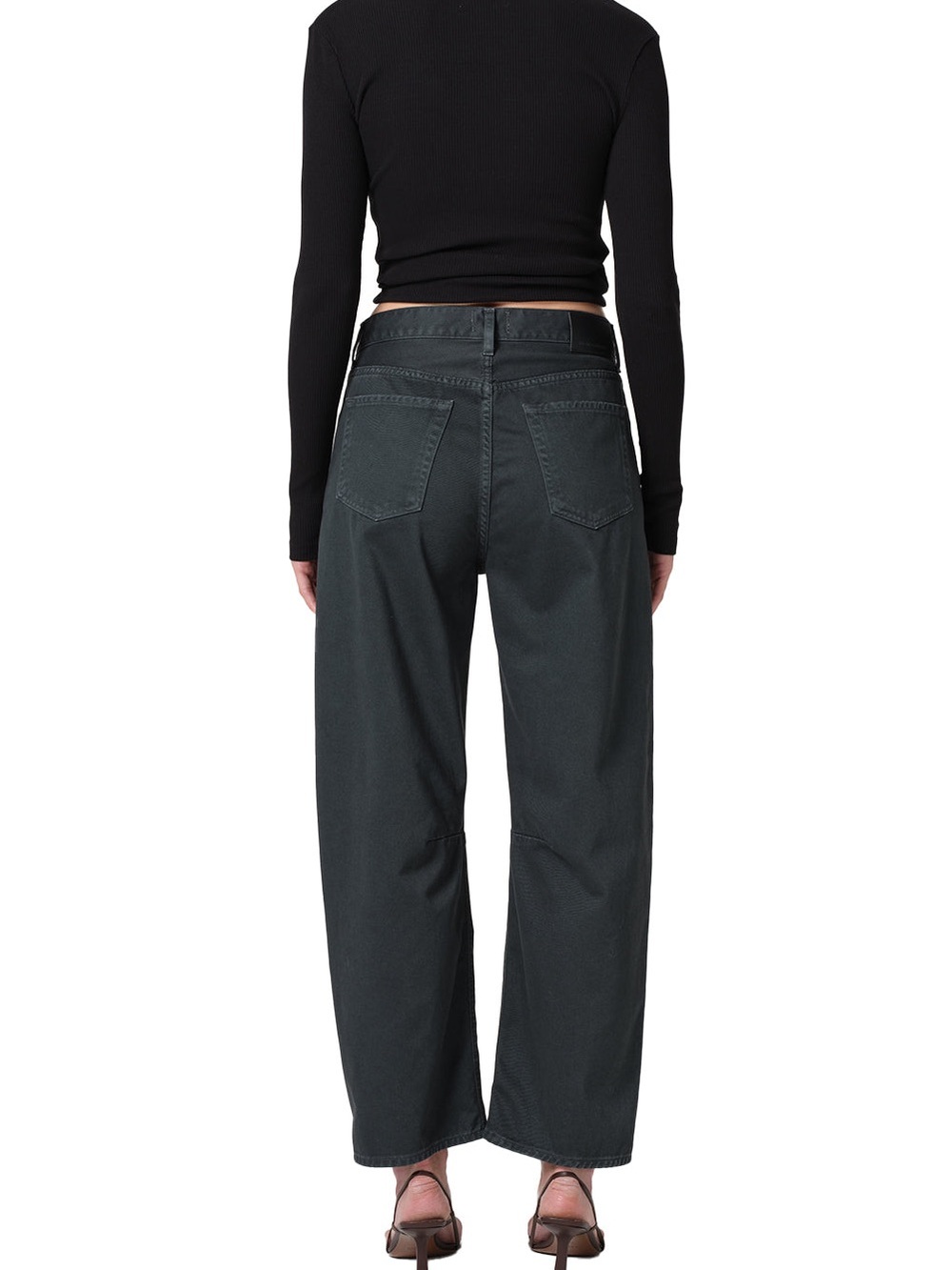 Citizens of Humanity Miro Washed Black Barrel Pants Size 26 - Picture 4 of 10